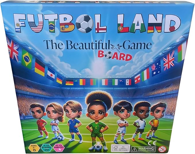 The Beautiful Board Game | Family Board Game | Soccer Board Game for Kids and Adults | Football Board Game | Ages 5+ | for 2 to 10 Players | Average Playtime 15 min | Made by Futbol Land